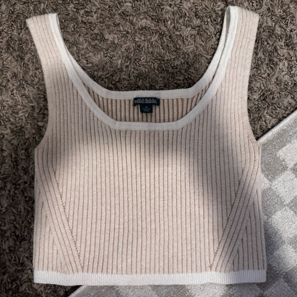 Wild Fable sweater tank crop top